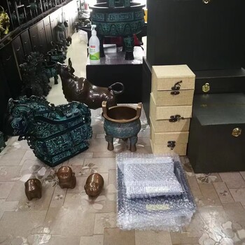 西安仿古銅鼎按圖樣加工仿古牛尊牛氣沖天擺件
