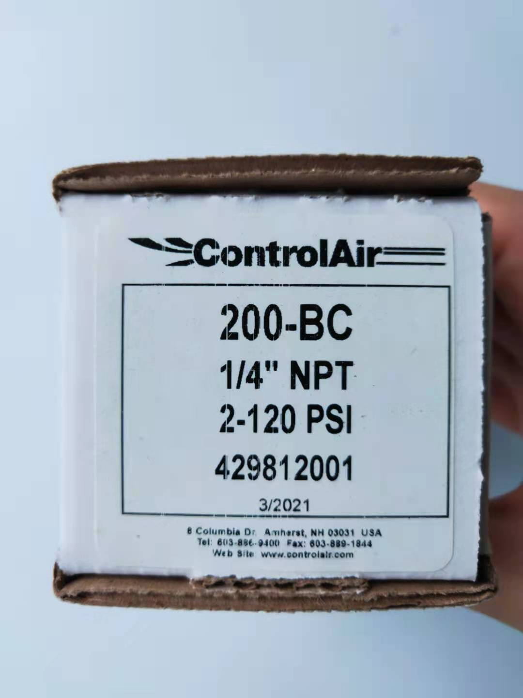 Controlair美国原装气动继动器200-BC可替换马士贝罗孚22196/1005