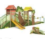 户外儿童游乐设施市政公园木质组合滑梯特色卡通儿童乐园厂家