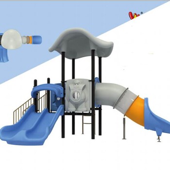 户外儿童滑梯荷叶顶组合游乐设备溜溜梯特色卡通生产厂家