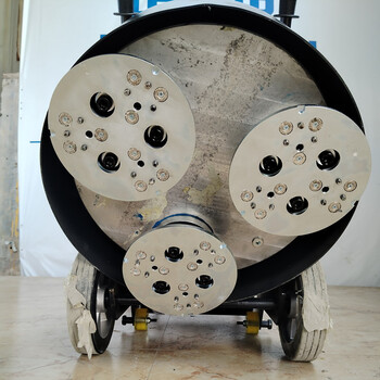 550型圓盤地坪研磨機9頭水泥地面打磨機220V家裝石材磨光機
