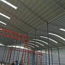 高密鋼筋加工棚施工焊接濰坊弧形彩鋼棚