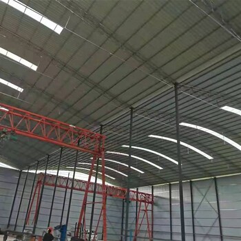 洪洞弧形彩鋼棚搭建臨汾大型倉庫鐵皮棚