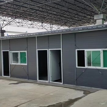 沧州工地活动房拼装搭建海兴岩棉夹芯板房可回收