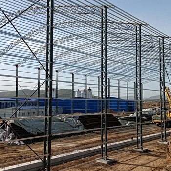 襄汾鋼結構廠房搭建臨汾倉庫彩鋼棚定制