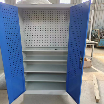 天津重型工具柜，层板式车间工具柜，对开门工具柜厂家