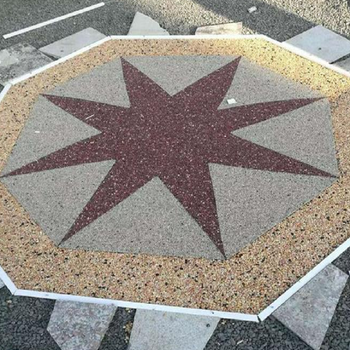 上海浦東彩色混凝土礫石地坪.聚合物路面材料工藝