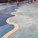 安徽马鞍山游乐园通体彩色砾石聚合物洗砂艺术混凝土制作