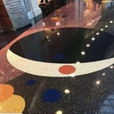 江蘇連云港礫石聚合物仿石地面彩色藝術地坪市政公園施工
