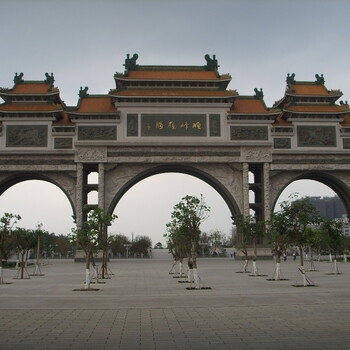 牌坊石雕廠家仿古石牌樓雕刻鄉(xiāng)鎮(zhèn)景觀標志