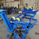 萍乡倾斜式丝杆可调滚轮架5吨10吨20吨托辊架滚轮支撑架