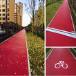 上海露骨料透水混凝土地坪包工包料小区彩色路面铺装图片