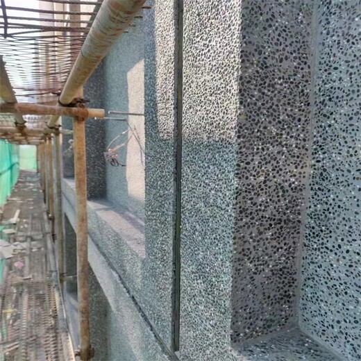 上海徐汇区墙面水洗石施工2公分水洗石路面铺装
