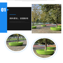 上海真石麗泰科石樹(shù)池花壇制作現場(chǎng)泰科石材料供應+技術(shù)指導