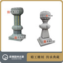 寺院禮佛施食臺七佛柱石雕出食臺廠家泉臻