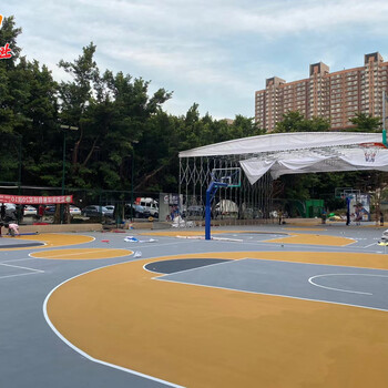 广东佛山高明篮球场雨棚厂家定做遮阳挡雨