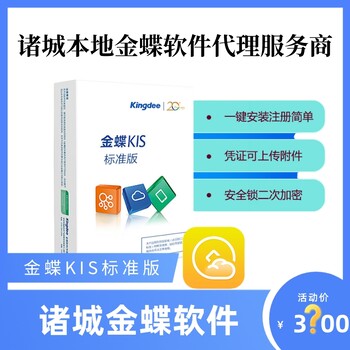 诸城金蝶KIS云标准版V14.0财务记账软件