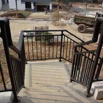 西安锌钢别墅楼梯扶手小区楼道栏杆阶梯防护栏坚固