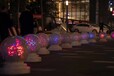 新一代發(fā)光擋車(chē)石，發(fā)光防撞柱，亮化城市，提高警示