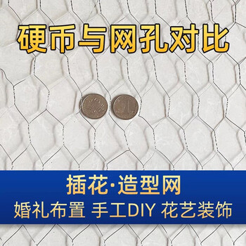 廣東六角網(wǎng)擰花網(wǎng)婚慶花藝布景插花造型鐵絲網(wǎng)