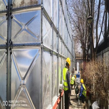 鍍鋅鋼板水箱地埋式鍍鋅水箱拼接鍍鋅消防水箱安裝及驗收