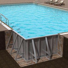 鍍鋅鋼板泳池定制圖片