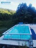 民宿透明玻璃泳池