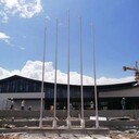 陜西西安不銹鋼旗桿大型戶外旗桿廠家一體成型無焊接