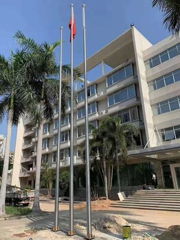 蘭州不銹鋼戶外旗桿學校企業(yè)旗桿錐形甘肅旗桿廠家