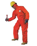 连体防护服-限次性防护服-工业操作连体服、加工作业带帽防护服