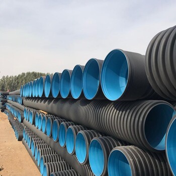 西安周至县HDPE塑料波纹管/PE螺旋钢带波纹管生产厂家
