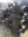 甘肅慶陽(yáng)正寧縣HDPE塑料檢查井700*400沉泥流槽井直通彎頭三通井