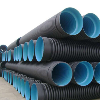 陕西西安HDPE双壁波纹管/PE钢带增强聚乙烯波纹管生产厂家