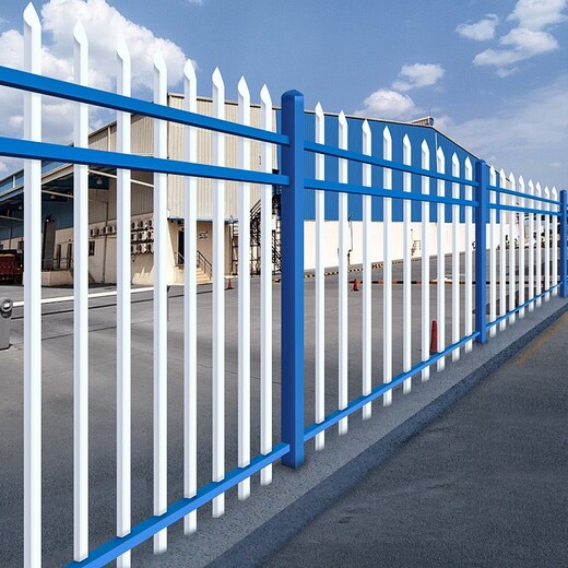 金华锌钢围墙护栏工厂铁艺栏杆生产定制1.5m米学校别墅小区围栏