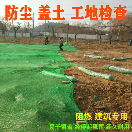 密目防尘盖土网、裸土遮阳遮荫绿化网4针6针加密阻燃网货物充足