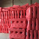 浙江義烏市三孔水馬隔離墩施工防撞桶塑料圍擋1.5米市政交通設(shè)施