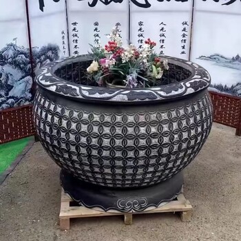 石雕花盆魚(yú)缸定做-仿古石雕供應(yīng)