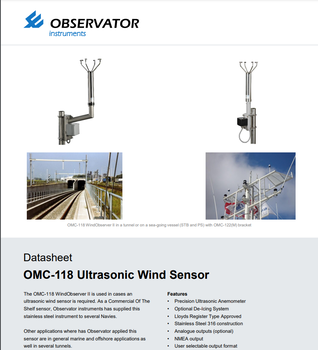 荷兰Observato风速风向传感器OMC-160