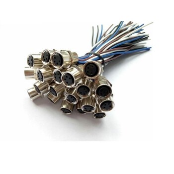 上海科迎法电气M8插座，针型/孔型，焊接式/压入式任选
