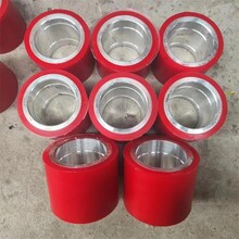 機械設備輸送耐磨膠輪PU包膠鋁芯輪聚氨酯軟膠輪表面光滑圖片