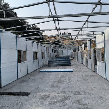 天鎮拆裝式活動房大同工地臨時宿舍防火巖棉板搭建