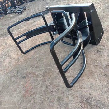 生產定制裝載機屬具裝載機加裝抓木器鏟車加裝草爪子抱夾青儲夾子