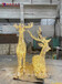 园林户外景观鹿雕塑不锈钢发光鹿镂空发光鹿雕塑