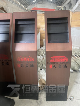 單元門門禁立柱拉絲古銅色門禁臺可視對講門口機(jī)定做