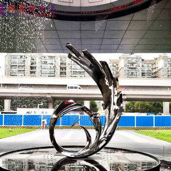售樓部廣場雕塑不銹鋼抽象鳳凰雕塑不銹鋼地標雕塑