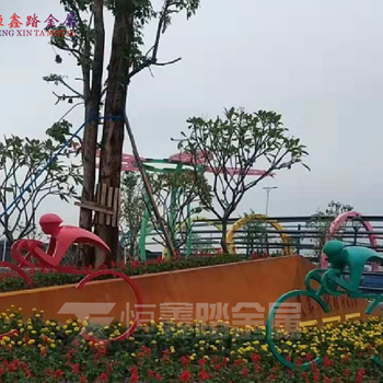 公園運(yùn)動(dòng)風(fēng)不銹鋼騎行者雕塑單車造型雕塑自行車騎手雕塑