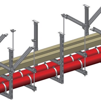 山东抗震支架装配式支吊架_桥架抗震支架_风管侧向抗震支架