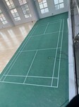 甘肃羽毛球地胶篮球场地板PVC地板可移动式地胶施工