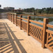 供应四川公园水泥栏杆，仿木栏杆厂家，乡村护栏，泥塑仿树藤栏杆
