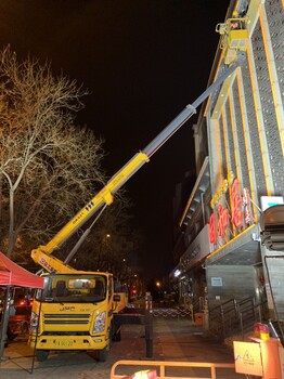 北京出租直臂车石景山周边租赁广告牌安装升降车升降机登高车